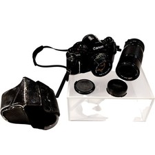 Canon A-1 35mm SLR Film Camera with FD 70-150mm Lens Vintage