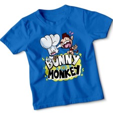 Kids Bunny Vs Monkey Tshirt