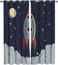 Space Rocket Curtains Bedroom