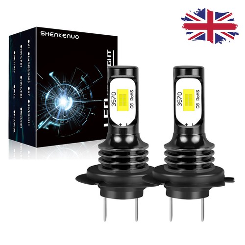 2pc white led front main - h7,