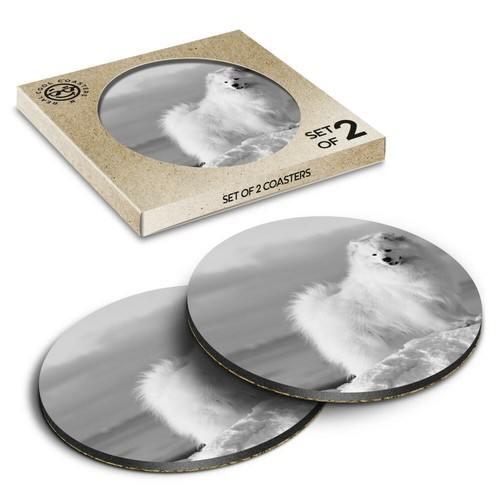 Boxed round coasters - boxed,