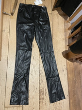 Zara Black Faux Leather vegan