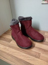 Ladies Faux Fur Lined Ankle Boots. Size 250. UK 5. Nwot.
