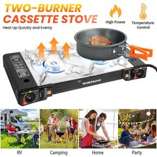 Portable Double Burner Gas