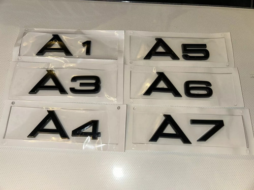 Audi rear boot trunk lettering - audi,