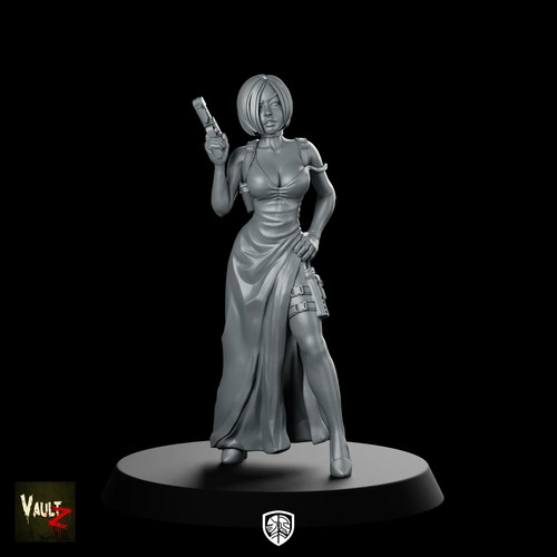 Andrea miniature armed - armed, female