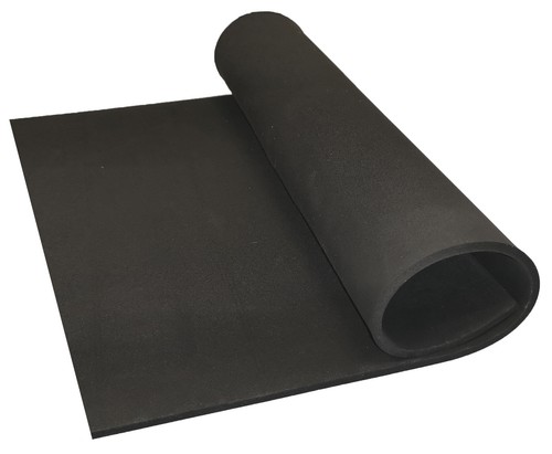 Black neoprene plain - neoprene,