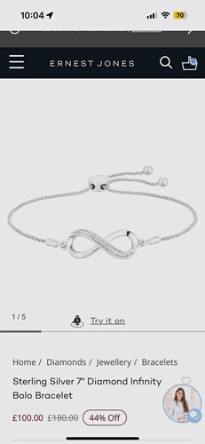 Ernest jones sterling silver - ernest,