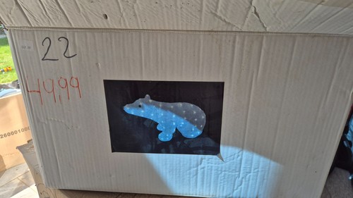 Christmas acrylic polarbear - acrylic,