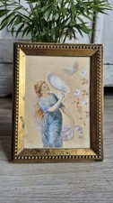 Antique Miniature Watercolour, Edwardian Watercolour Portrait, Antique Art