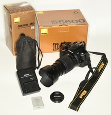Nikon D5600  Digital SLR Camera + Nikon 55-200mm Zoom Lens. Shutter 25%