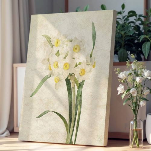 White daffodils flowers - white,