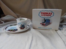 PORTMEIRION THOMAS & FRIENDS MUG & SNACK PLATE ~ THOMAS TANK ENGINE BOXED