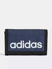 adidas Wallet Velc ro Tri fold Linear Navy Zipped Compartment zip sports money
