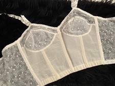 Vtg 36B WARNERS Embroidered