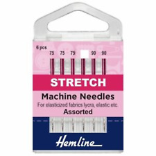 Hemline Sewing Machine Needles Stretch Mixed 6 Pieces 75 - 90 Lingerie Elastic