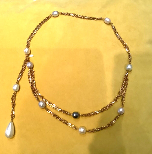 Vintage chanel chain - chain, pearl