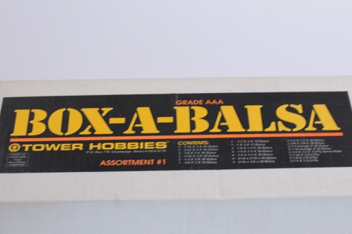 Tower hobbies box balsa - hobbies, box-a-balsa