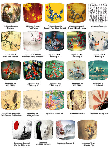 Oriental far east lampshade - far,