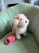 White Fluffy Puppies Walking Puppy White Poodle Pet Smyths Toys WORKING