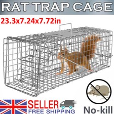Large Humane Live Animal Trap Cage for Rabbit, Raccoons, Cat, Opossums, Squirrel
