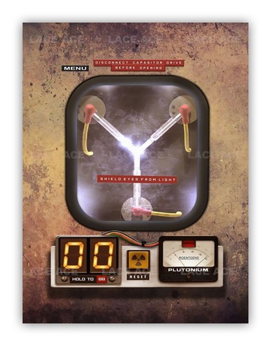 Flux capacitor metal garage - capacitor,