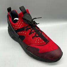 Nike Air Huarache Utility 806807-600 Mens Uk 10.5 Team Red Black Trainers