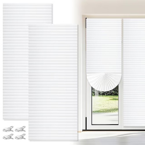 Temporary pleated blind - pleated,
