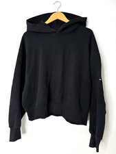 Adidas Y-3 Organic Cotton Terry Black Boxy Hoodie Size M