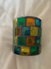 Art Deco Stained Glass Tealight Holder