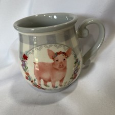 Pioneer Woman Gray Gingham Pig