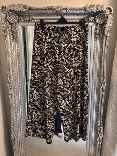 Womens wide leg black beige - wide,