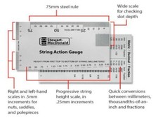 Guitar string action gauge