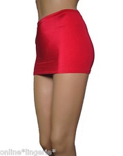 Red Mini Skirt Stretch Party