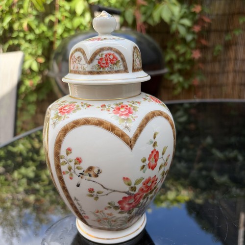 Vintage chinese urn birds - vintage,