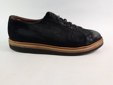 Grenson Black Nubuck Burnished Leather Lace Up Shoes Uk 6 Eu 39