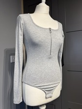 Topshop Light Grey Ribbed