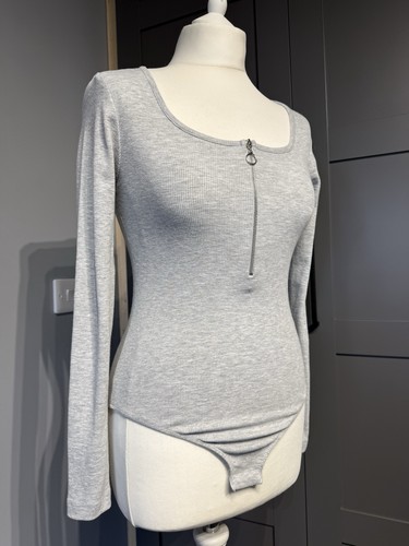 Topshop light grey ribbed - topshop,