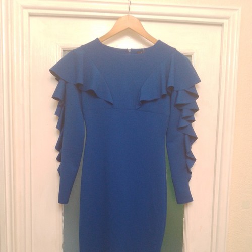 Royal blue fluted cocktail - royal,