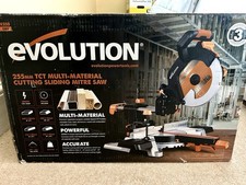 Evolution R255SMS 255mm Sliding Mitre Saw + TCT Multi-Material Blade