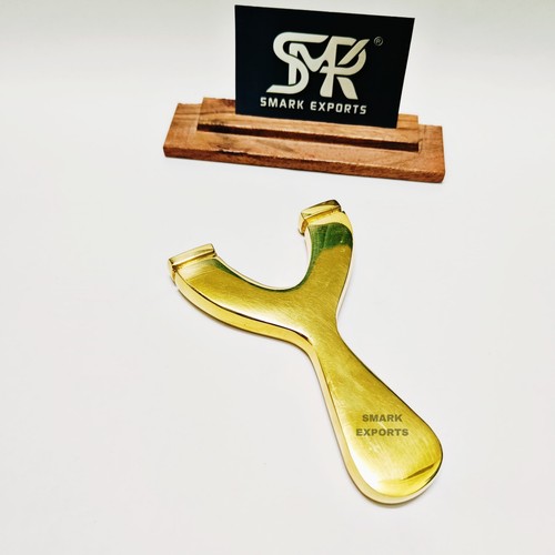 Solid brass slingshot catapult - solid,