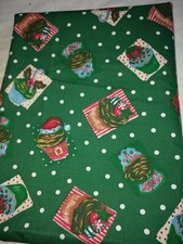 christmas fabric green