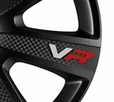 4 x Black VR Wheel Trims Hub