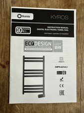 Rointe Kyros Instruction