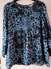 Boden womens blue&black cotton