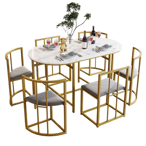 Dining table and chairs set - dining,