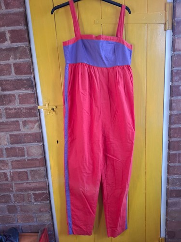 Laura ashley red jumpsuit - red, size