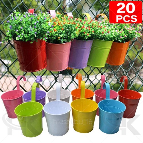 20pc metal flower pot - 20pc,