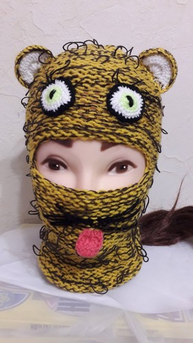 Animal balaclava hat with ears - animal,