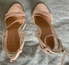 PAPAYA -Ivory Strappy High Heeled Sandals / Ankle Straps Size 3 - BNWOT